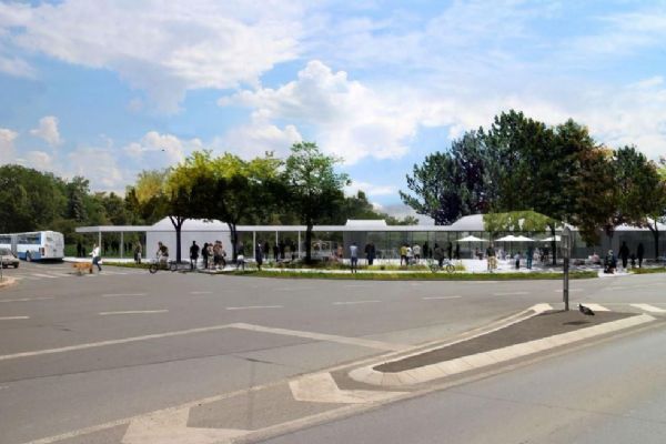 Plocha po zrušené točce tramvají v Plzni bude novou branou do Borského parku