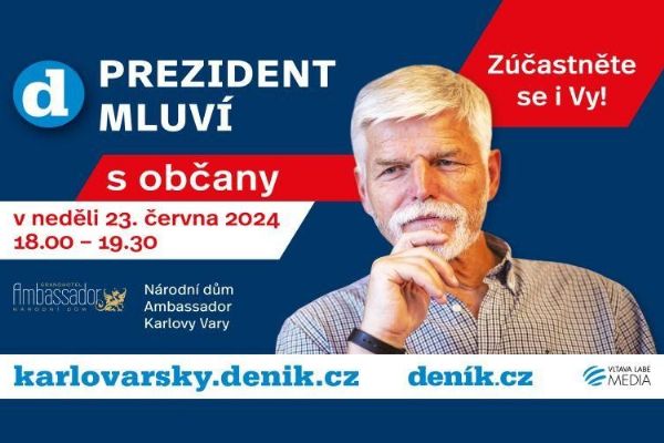Karlovy Vary: Prezident bude besedovat s občany, rezervujte si své místo