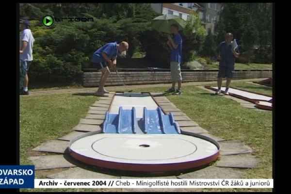 2004 – Cheb: Minigolfisté hostili Mistrovství ČR žáků a juniorů (TV Západ)