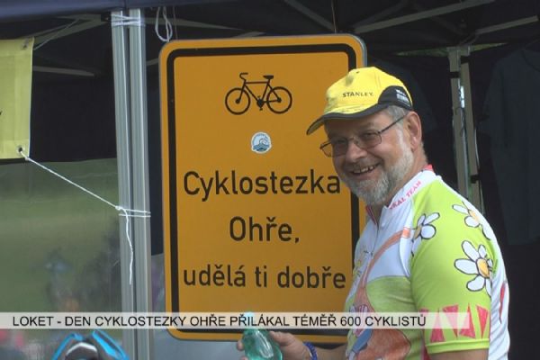 Loket: Den cyklostezky Ohře přilákal téměř 600 cyklistů (TV Západ)