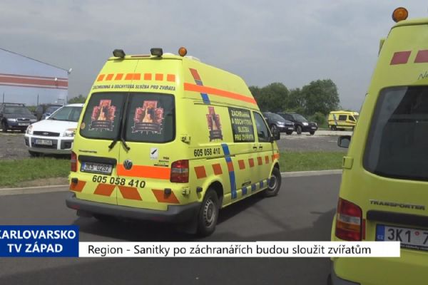 Region: Sanitky po záchranářích budou sloužit pro zvířata (TV Západ)