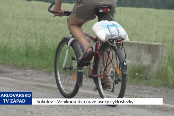 Sokolov: Vzniknou dva nové úseky cyklostezky (TV Západ)