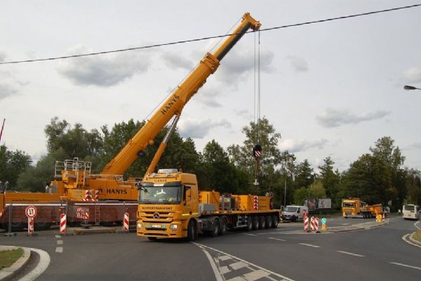 Karlovy Vary: Minulý týden začala stavba nosníků nového Doubského mostu