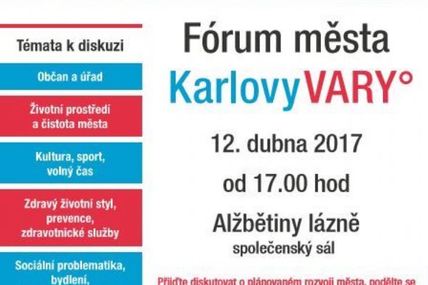 Karlovy Vary: Od příští středy začínají diskusní fóra