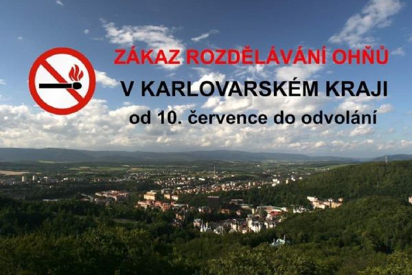 Region: V Karlovarském kraji je vyhlášena doba zvýšeného nebezpečí požáru