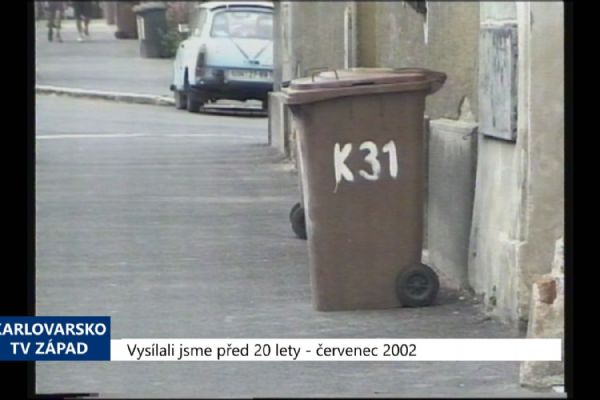 2002 – Cheb: Poplatek za odpady zaplatily jen dvě třetiny obyvatel (TV Západ)