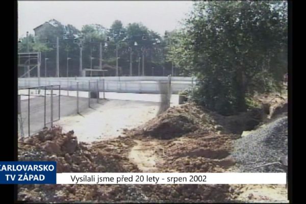 2002 – Cheb: První etapa zastřešení zimního stadionu byla zahájena (TV Západ)