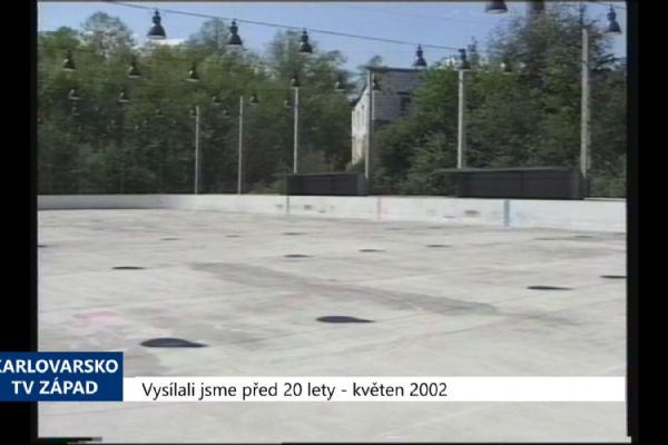 2002 – Cheb: Zastřešení zimního stadionu má začít ještě letos (TV Západ)