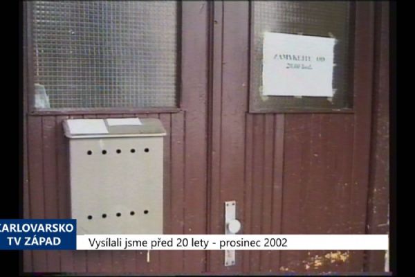 2002 – Sokolov: Ubytování neplatičů bude potřeba vyřešit do dvou let (TV Západ)
