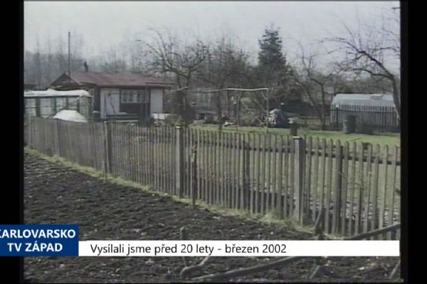 2002 – Sokolov: Zahrádkáři získají slevu za zatopené pozemky (TV Západ)