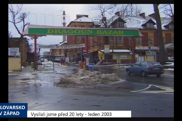 2003 – Cheb: Lanzaro dostalo okamžitou výpověď z tržnice Dragoun (TV Západ)