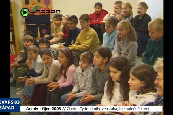 2003 – Cheb: Týden knihoven zahájilo společné čtení (TV Západ)