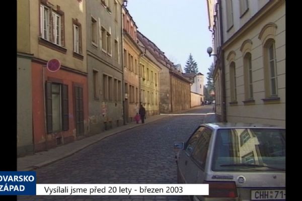 2003 – Cheb: V Hradební u školy vzniknou zpomalovací retardéry (TV Západ)