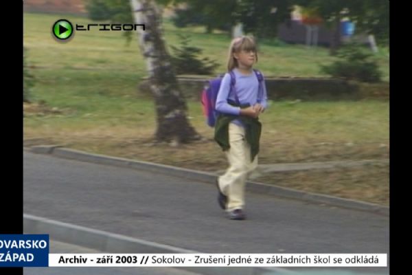 2003 – Sokolov: Zrušení jedné ze základních škol se odkládá (TV Západ)