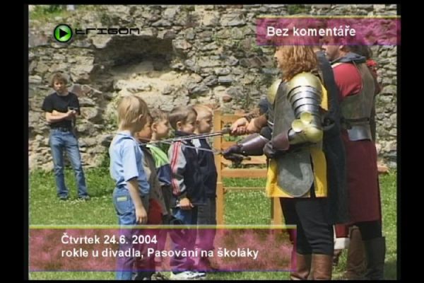 2004 – Cheb: Bez komentáře – Pasování na školáky (TV Západ) 2004 – Cheb: Bez komentáře – Pasování na školáky (TV Západ)