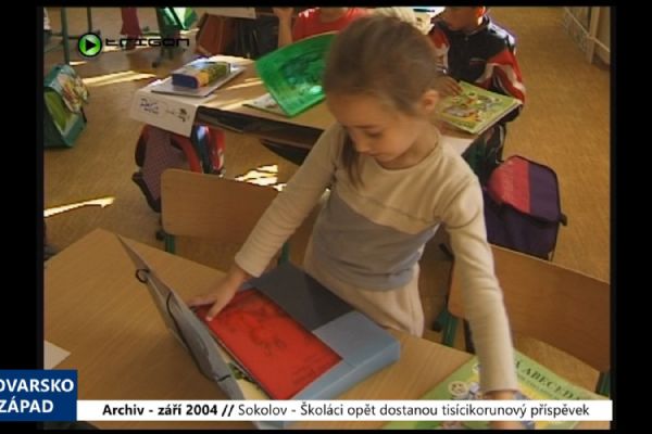 2004 – Sokolov: Školáci opět dostanou tisícikorunový příspěvek (TV Západ) 2004 – Sokolov: Školáci opět dostanou tisícikorunový příspěvek (TV Západ)