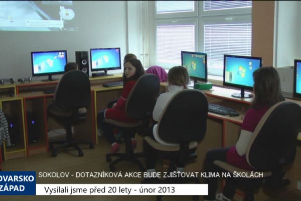 2013 – Sokolov: Dotazníková akce bude zjišťovat klima na školách 4891 (TV Západ)