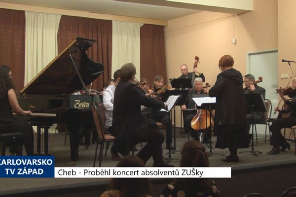 Cheb: Na koncertě se prezentovali absolventi ZUŠky (TV Západ)