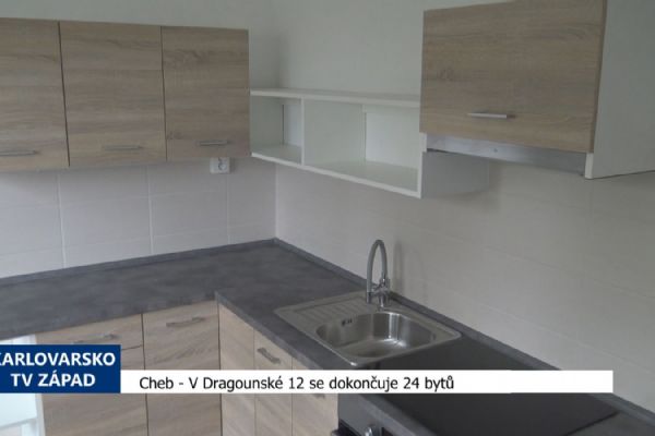 Cheb: V Dragounské 12 se dokončuje 24 bytů (TV Západ)