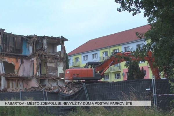 Habartov: Město zdemoluje nevyužitý dům a postaví parkoviště (TV Západ)