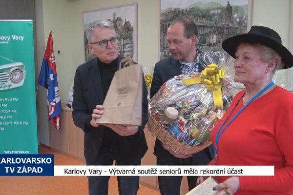 Karlovy Vary: Výtvarná soutěž seniorů měla rekordní účast (TV Západ)