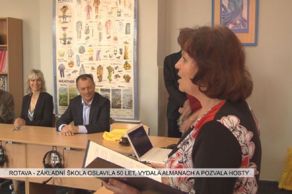 Rotava: Základní škola oslavila 50 let, vydala Almanach a pozvala hosty (TV Západ)