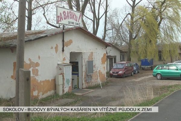 Sokolov: Budovy bývalých kasáren na Vítězné půjdou k zemi (TV Západ)