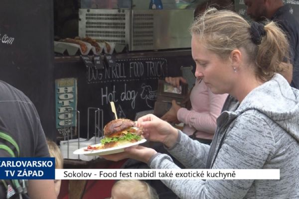 Sokolov: Food fest nabídl také exotické kuchyně (TV Západ)