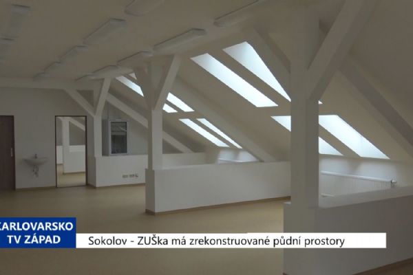 Sokolov: ZUŠka má zrekonstruované půdní prostory (TV Západ)