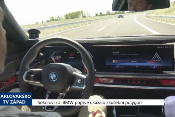 Sokolovsko: BMW poprvé ukázalo zkušební polygon (TV Západ)
