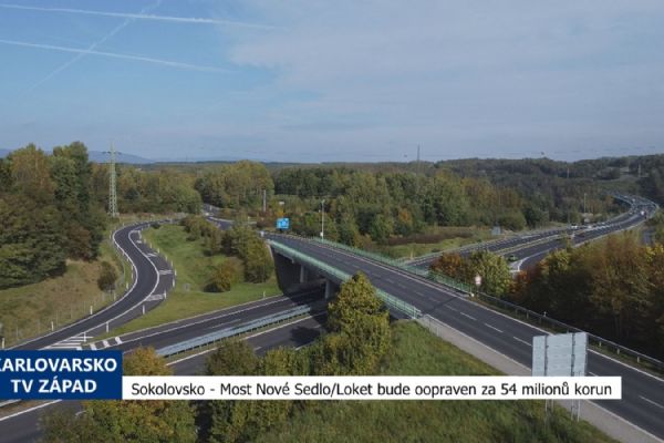 Sokolovsko: Most Nové Sedlo – Loket bude opraven na 54 milionů korun (TV Západ)