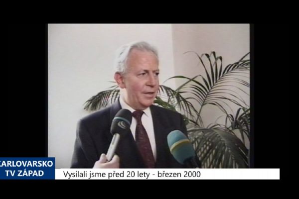 2000 – Cheb: Do města zavítala delegace Evropského parlamentu (TV Západ)