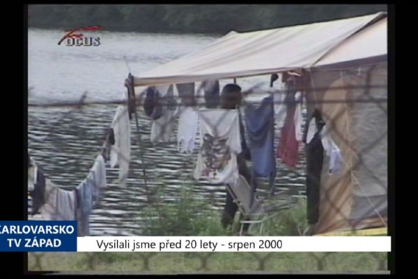 2000 – Cheb: Hygienici nedoporučují koupání v nádrži Skalka (TV Západ)