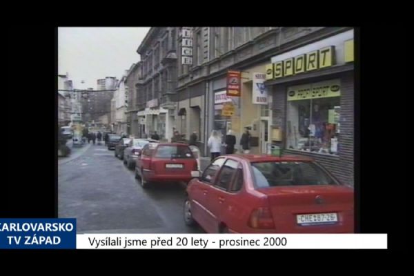 2000 – Cheb: Rekonstrukce pěší zóny se uskuteční až po získání dotace (TV Západ)