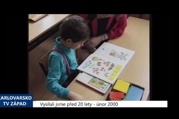 2000 – Cheb: V základních školách proběhly zápisy prvňáčků (TV Západ) 