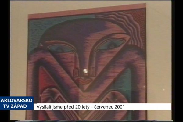 2001 – Cheb: Galerii Růžový kopeček zdobí Valouškovy linoryty (TV Západ)