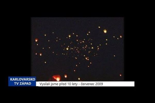 2009 - Sokolov: Stovky svítících přání se vznesly k noční obloze (TV Západ)