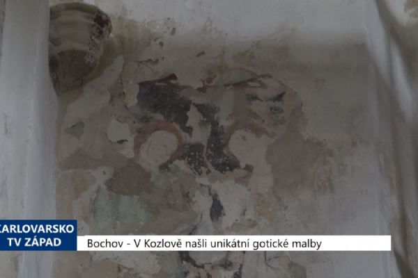 Bochov: V Kozlově našli unikátní gotické malby (TV Západ)
