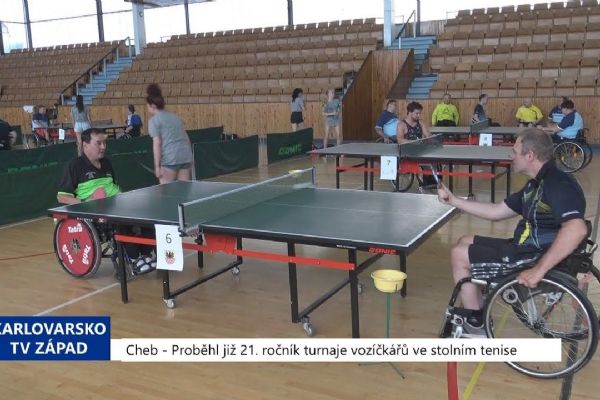 Cheb: Proběhl již 21. ročník turnaje vozíčkářů ve stolním tenise (TV Západ)
