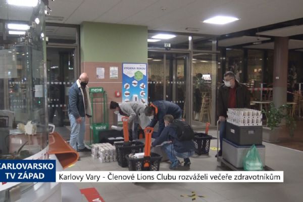 Region: Členové Lions Clubu rozváželi večeře zdravotníkům (TV Západ)	 Region: Členové Lions Clubu rozváželi večeře zdravotníkům (TV Západ)