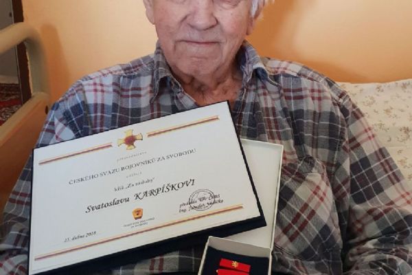 Rotava: Stanislav Karpíšek ke svým sto prvním narozeninám dostal vyznamenání