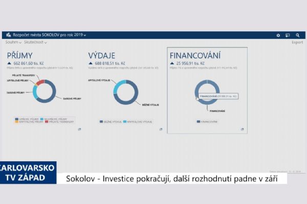 Sokolov: Investice pokračují, rozhodnou výsledky druhého kvartálu (TV Západ)