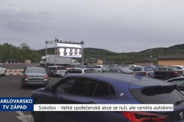 Sokolov: Velké společenské akce se ruší, ale vzniklo autokino (TV Západ)