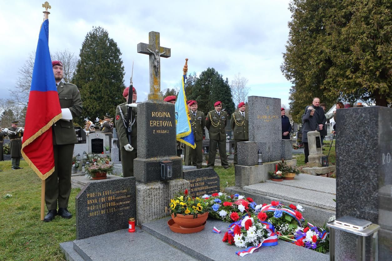 50 let od úmrtí generála Ereta z Červeného Hrádku si připomněly desítky lidí