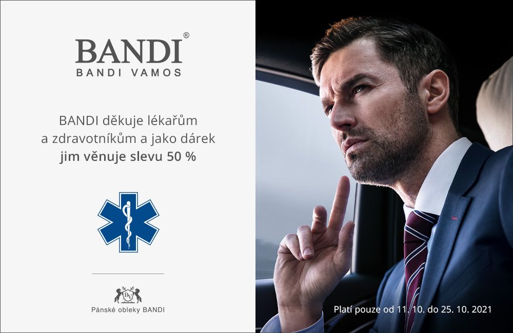 Majitel značky BANDI děkuje zdravotníkům a věnuje jim dárek ve formě slevy 50 procent
