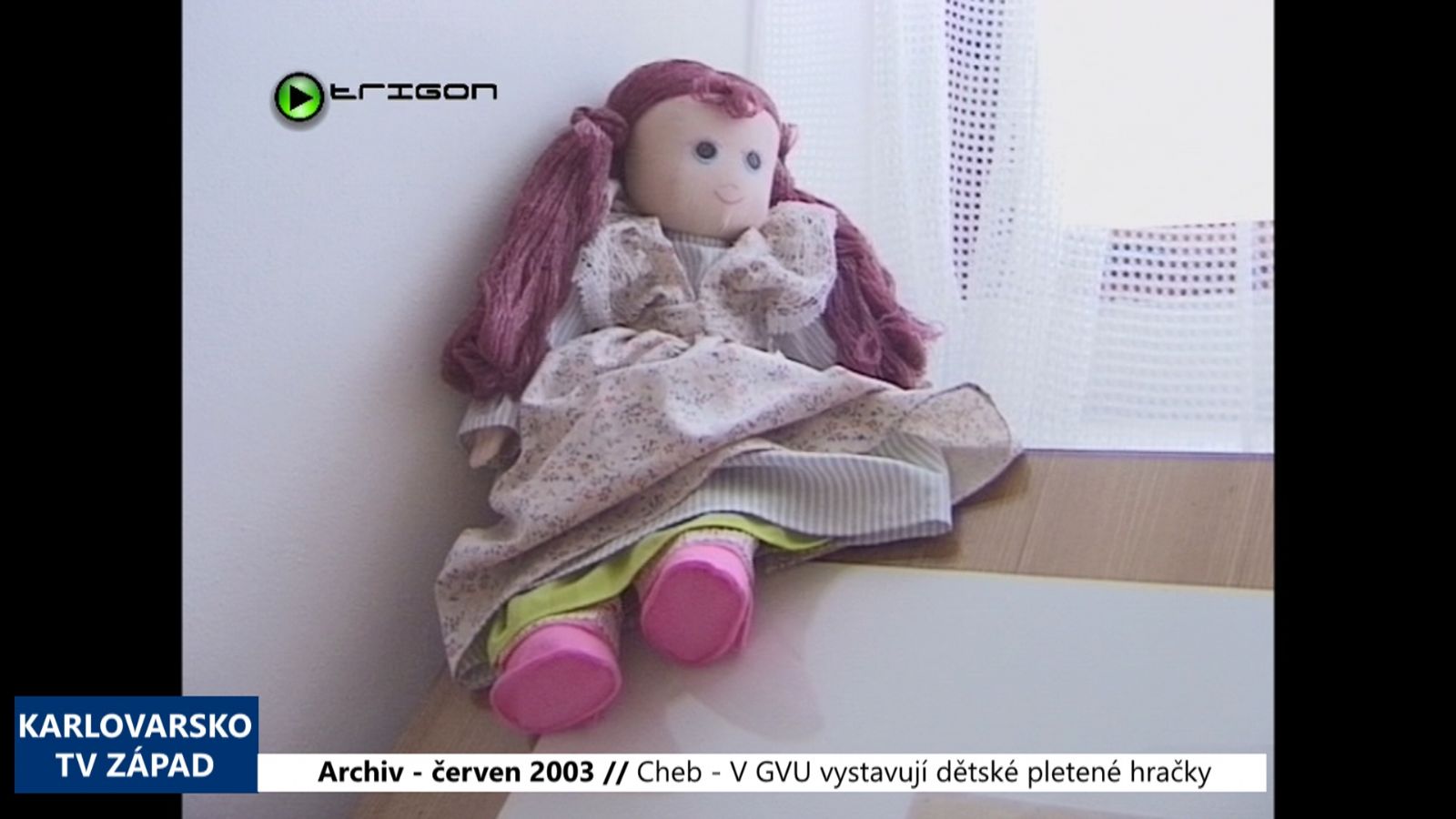 2003 – Cheb: V GVU vystavují dětské pletené hračky (TV Západ)