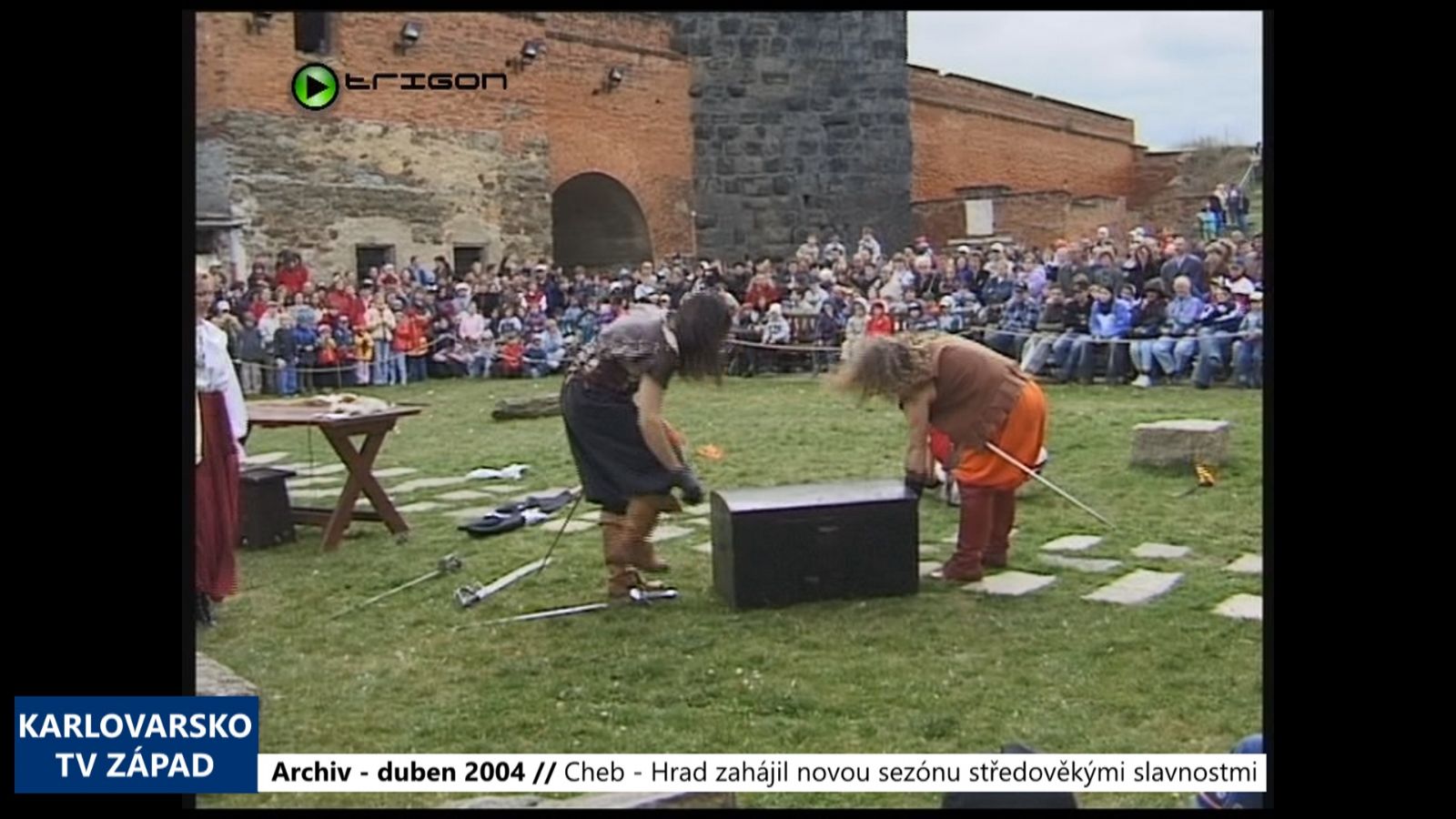 2004 – Cheb: Hrad zahájil sezónu středověkými slavnostmi (TV Západ)