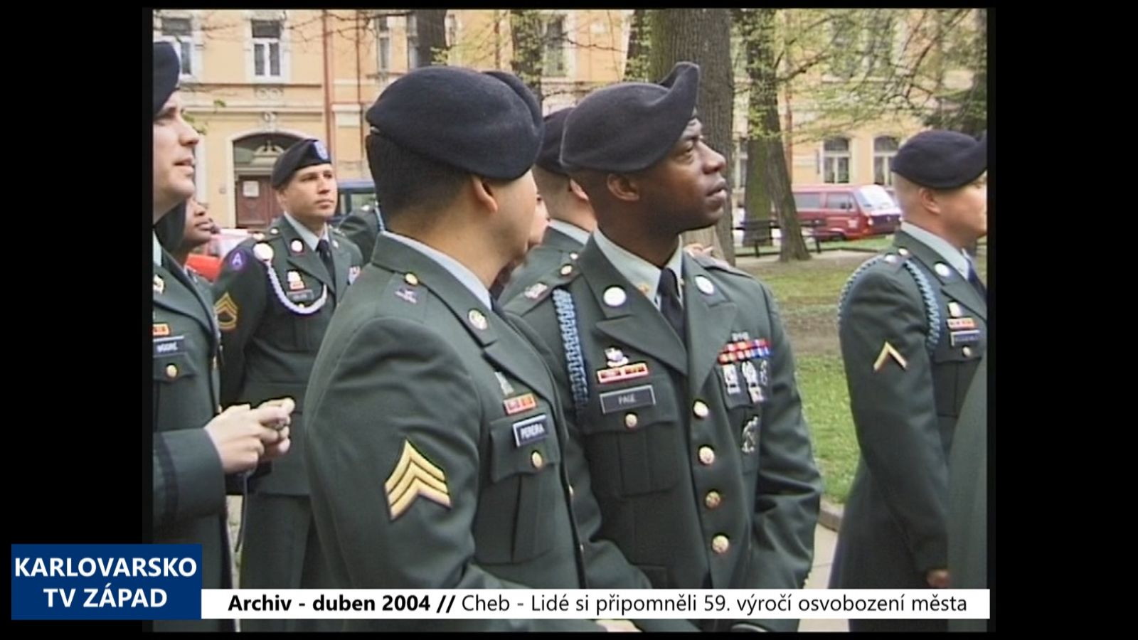2004 – Cheb: Lidé si připomněli 59. výročí osvobození města (TV Západ)
