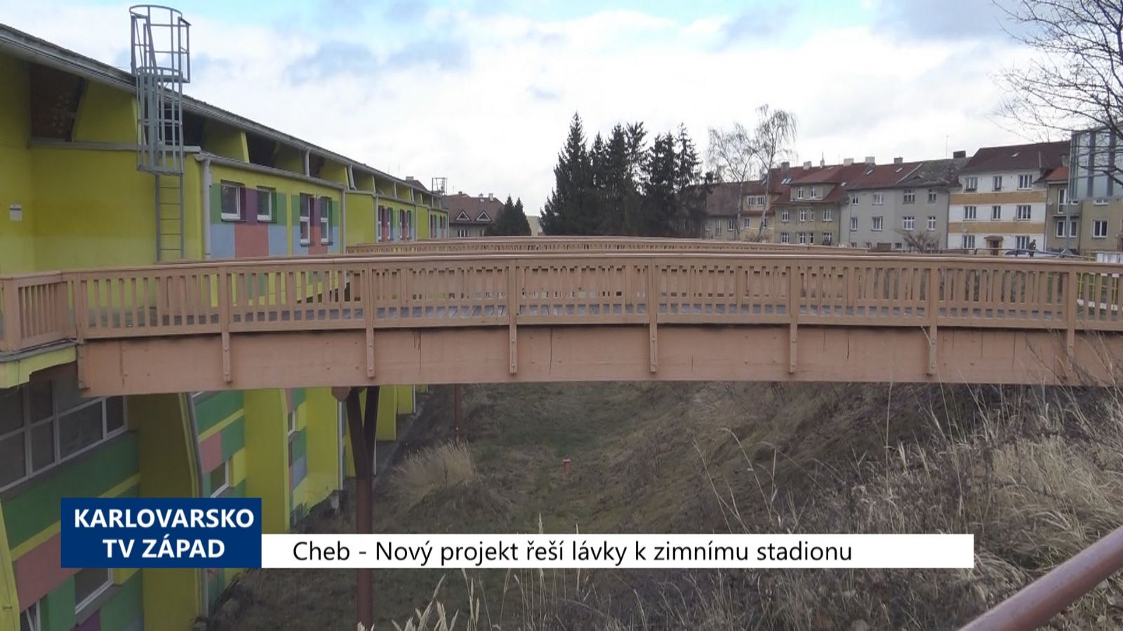 Cheb: Nový projekt řeší lávky k zimnímu stadionu (TV Západ)