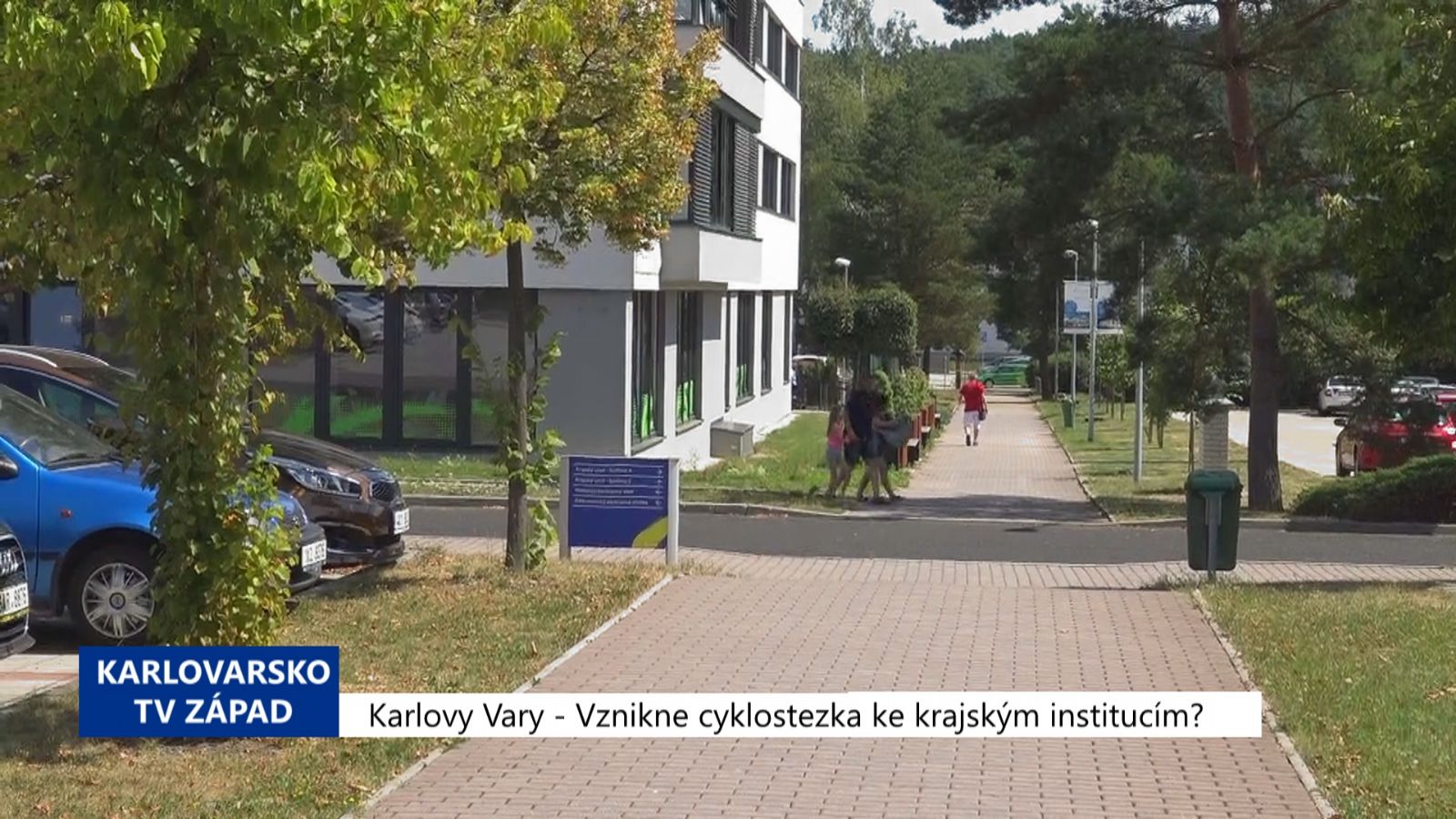 Karlovy Vary: Vznikne cyklostezka ke krajským institucím? (TV Západ)